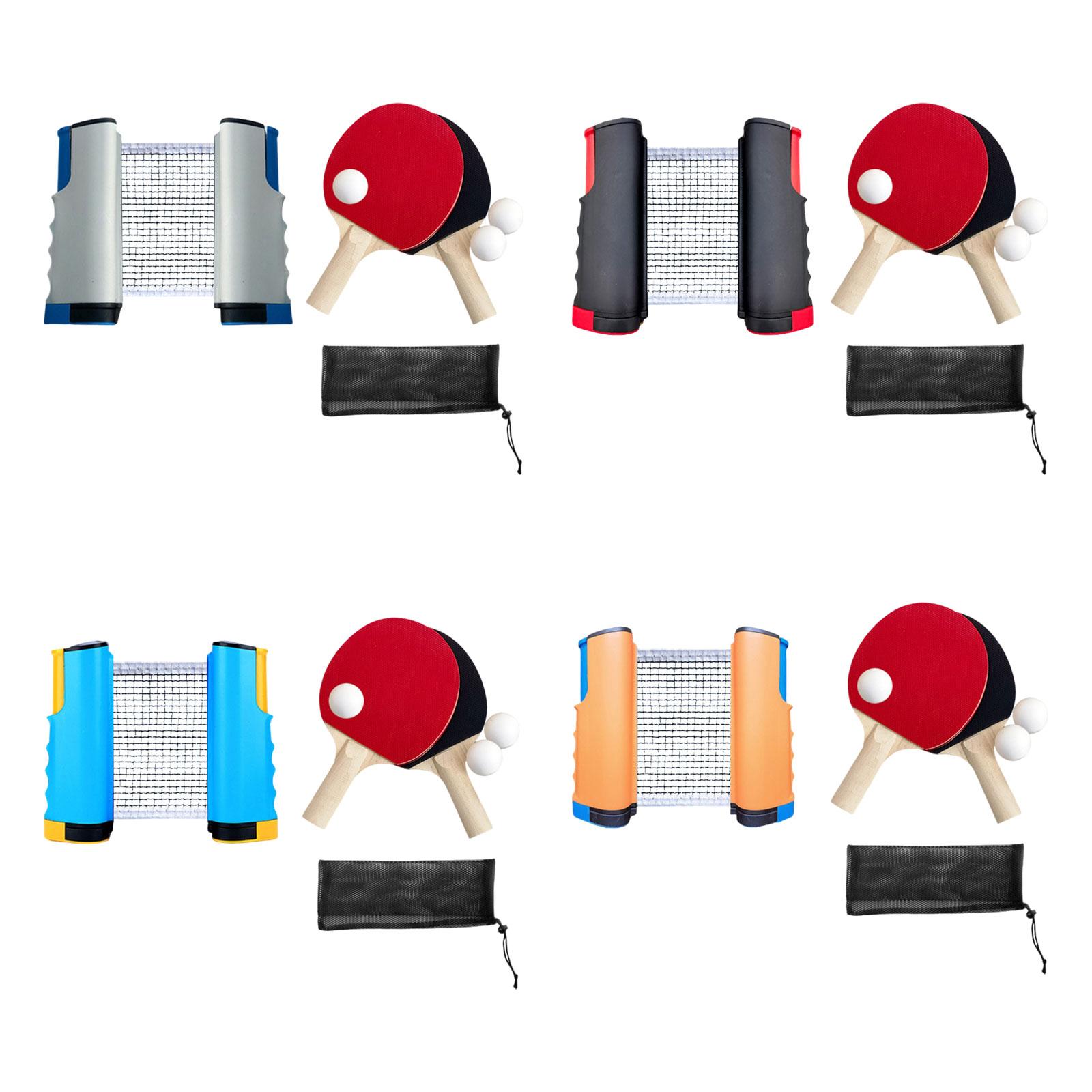 Table Tennis Net Set - Ensemble de raquettes de ping-pong avec