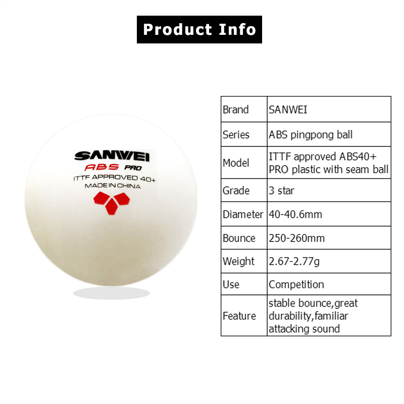 SANWEI ABS PRO 3 étoiles 40 +  - Table Tennis Video Game avis et prix