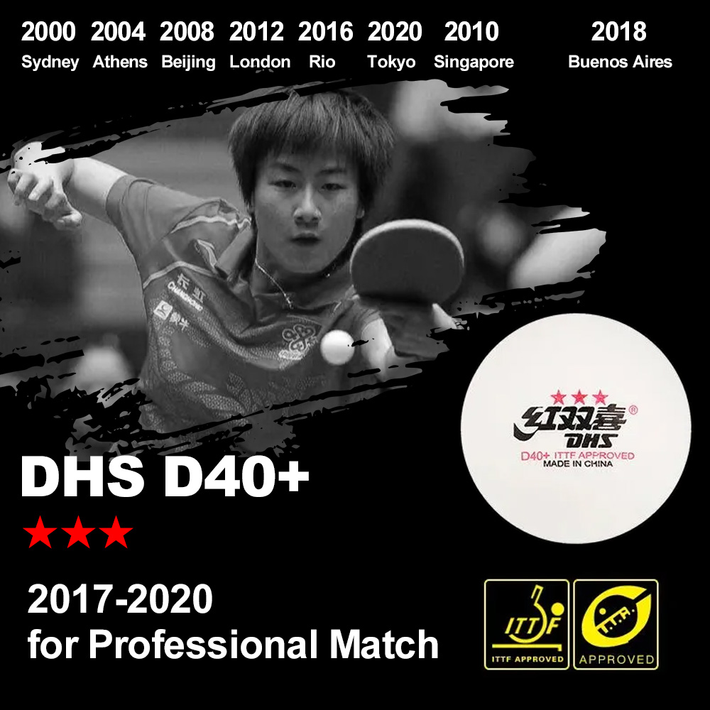 Balles de Ping-Pong DHS D40 +  - Table Tennis Video Game avis et prix